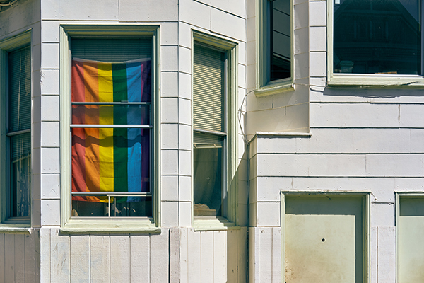 owning a home pride flag